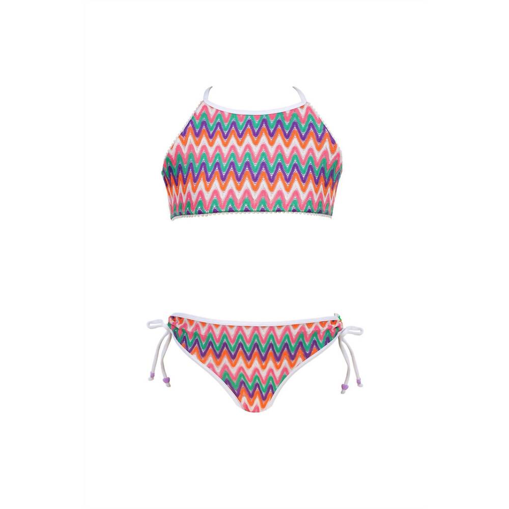 NEW NESSI BYRD girl's barbi two piece swimsuit in multicolor